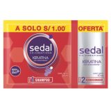 Shampoo SEDAL KERATINA 24mL + ACONDICIONADOR