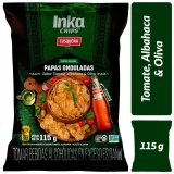 Snack INKA CHIPS PAPAS ONDULADAS TOMATE,ALBAHACA Y OLIVA 115g