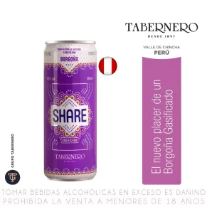 Vino SHARE BORGOÑA EN LATA  310mL
