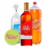 Combo Whisky OLD TIMES RED 1L + Guaraná 3L + Hielo 900g