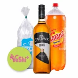 Combo Ron Cartavio Black 1L + Guaraná 3L + Hielo 900g