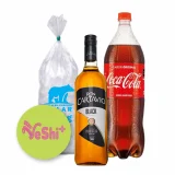 Combo Ron Cartavio Black 500mL + Coca Cola 1.5L + Hielo 900g